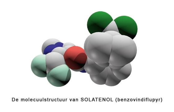 molecuulstructuur van Solatenol (benzovindiflupyr)