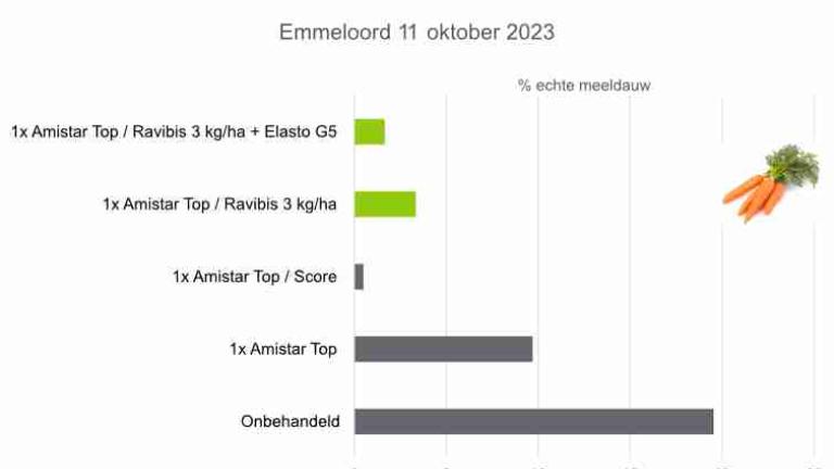 Proefresultaten EmmeloordRAVIBIS™ helpt mee in behoud van een vitaal wortel gewas