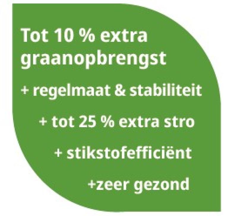 TOT  10% EXTRA GRAAN OPBRENGST MET HYVIDO HYBRIDE GERST