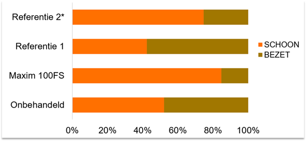 Zwarte spikkel 85% van het knoloppervlak is vrij van spikkels