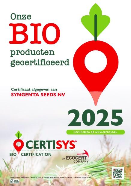 Syngenta Certisys certificering 2025